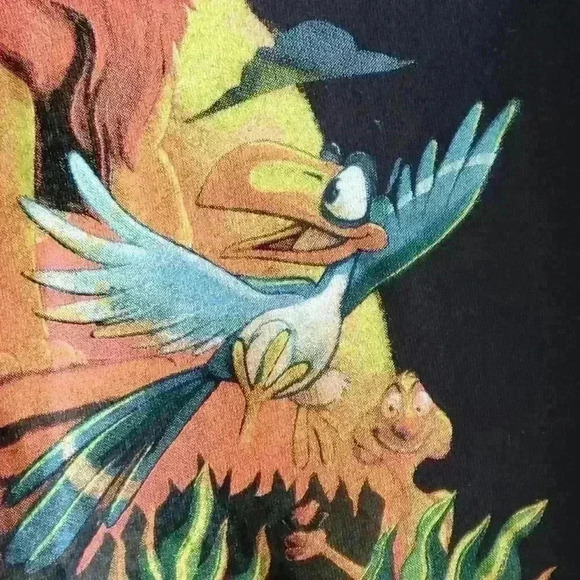 Mufassa Scar Disney Men's The Lion King Good Vs Evil Movie Scene T-Shirt SZ M - Picture 6 of 9